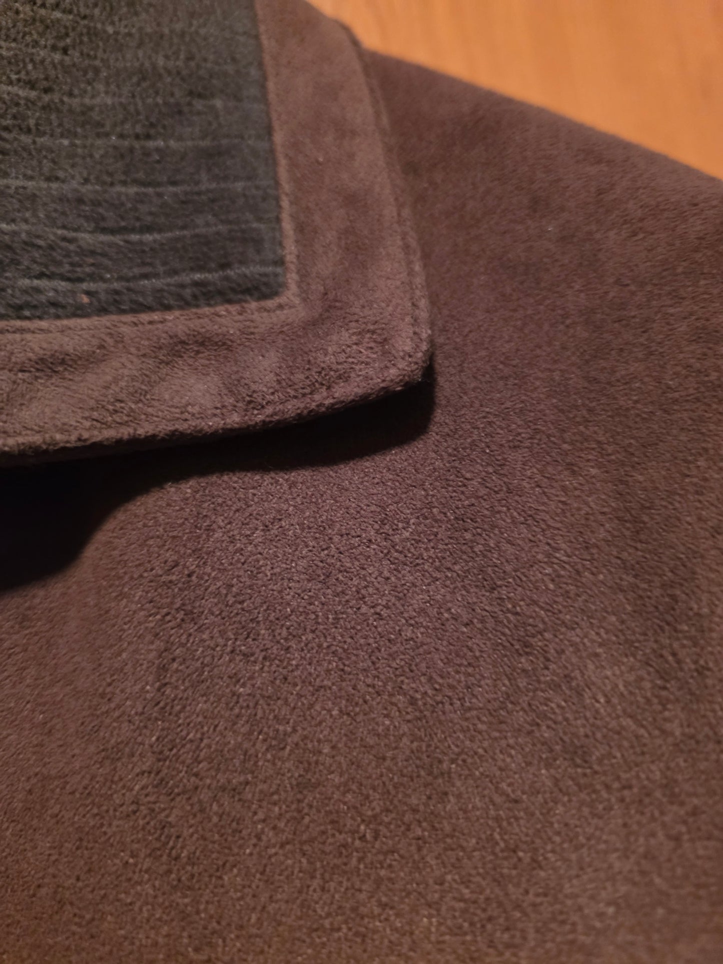 Geaca de piele intoarsa maro