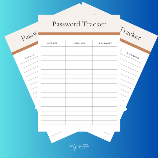 Password tracker
