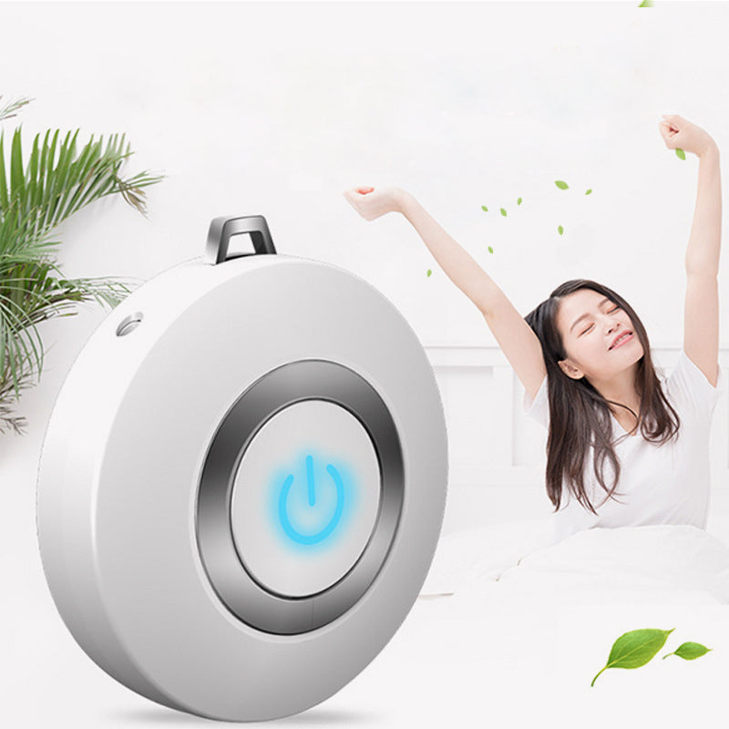 Wearable Air Purifier Necklace Mini Portable USB Air Cleaner Negative Ion Generator Low Noise Air Freshener