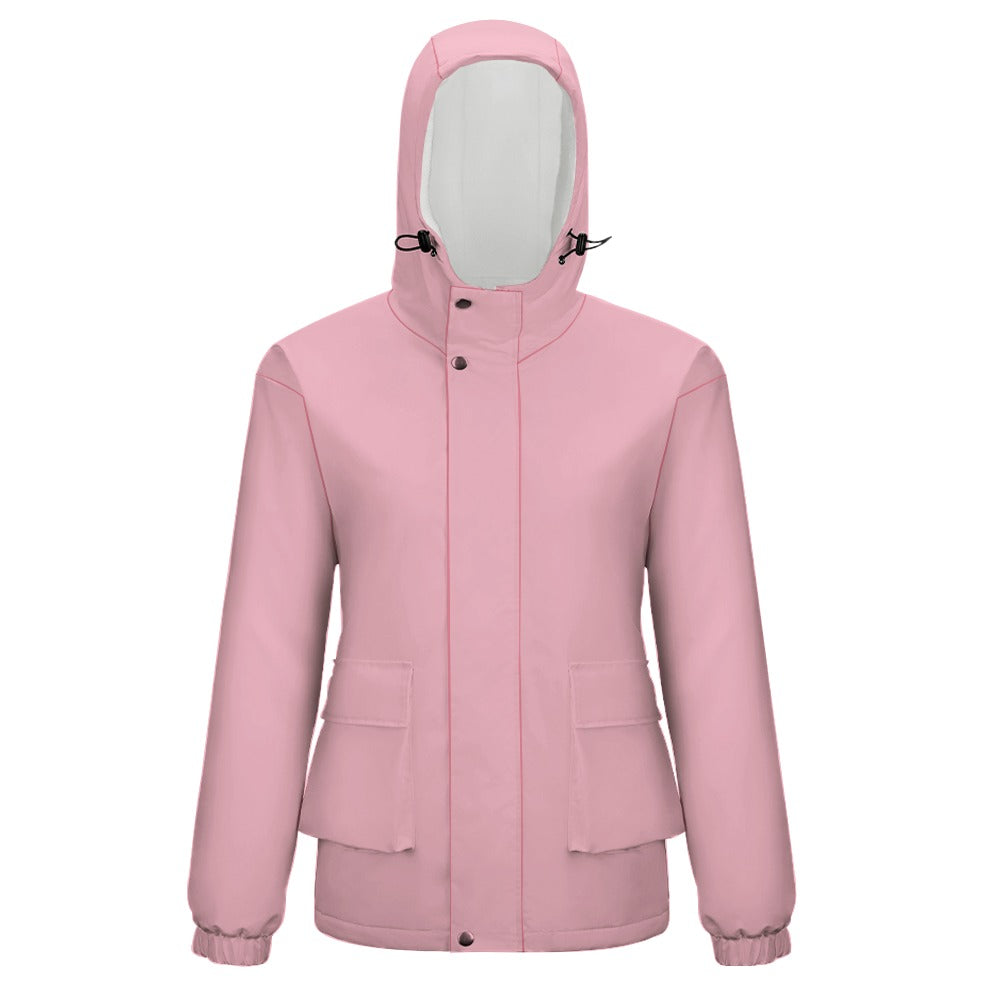 Women's Fleece Zipper Cropped Jacket