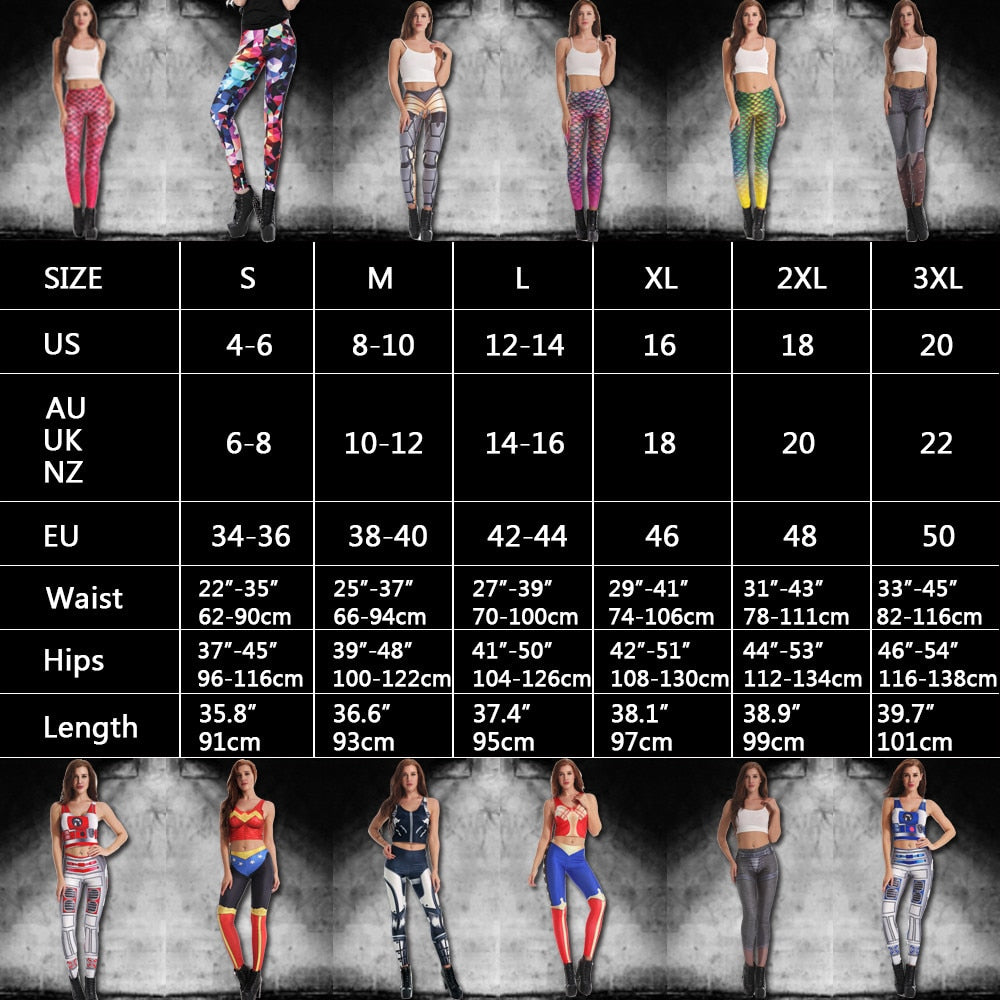 Autumn Leggings Women Star 3D printing Wave Point Legging Fitness Sporting High Waist Elastic Trousers Pants Legins