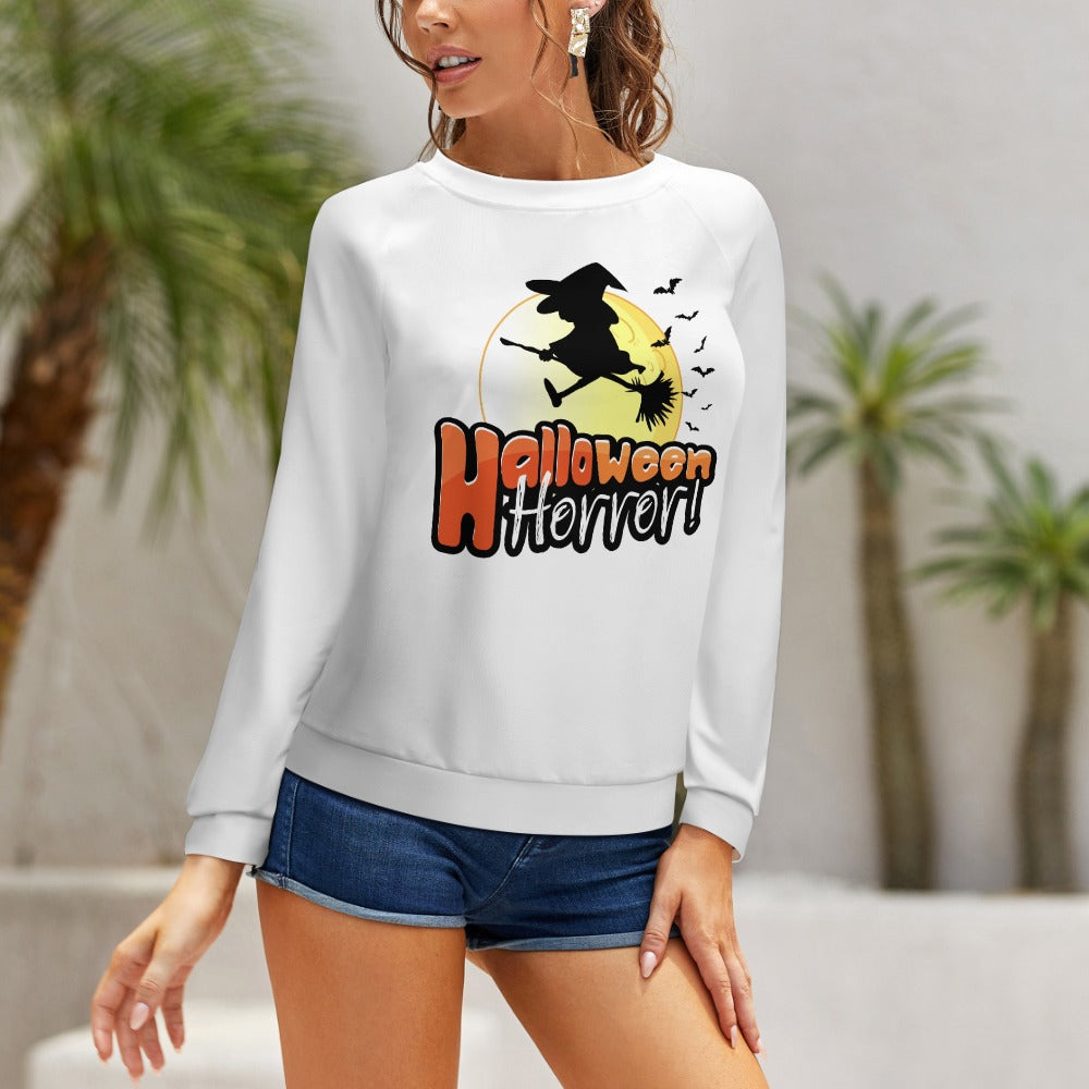 Raglan round neck sweater