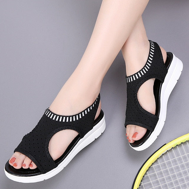 Platform Sandals Shoes Woman Female Zapatos De Mujer Sandalia Women Harajuku Elastic Sandalias Mujer