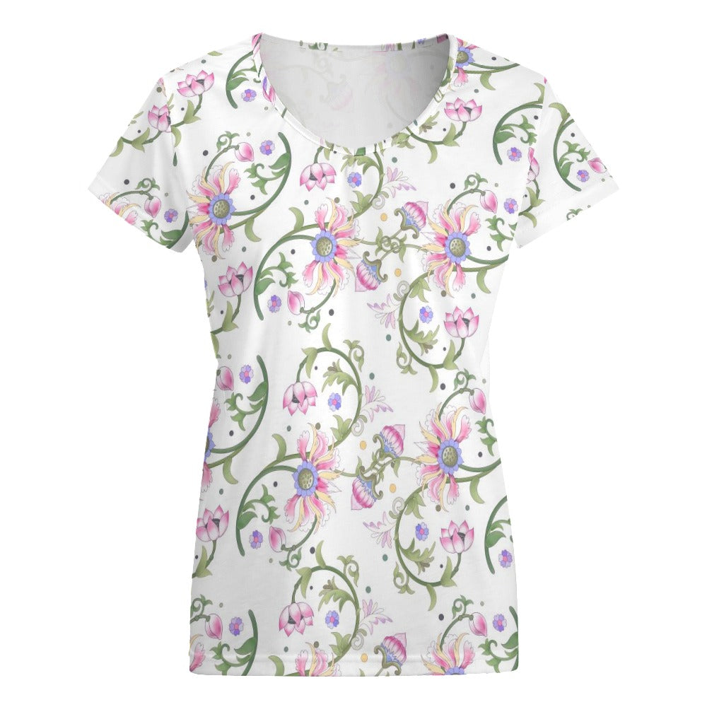 V-neck short sleeve T-shirt