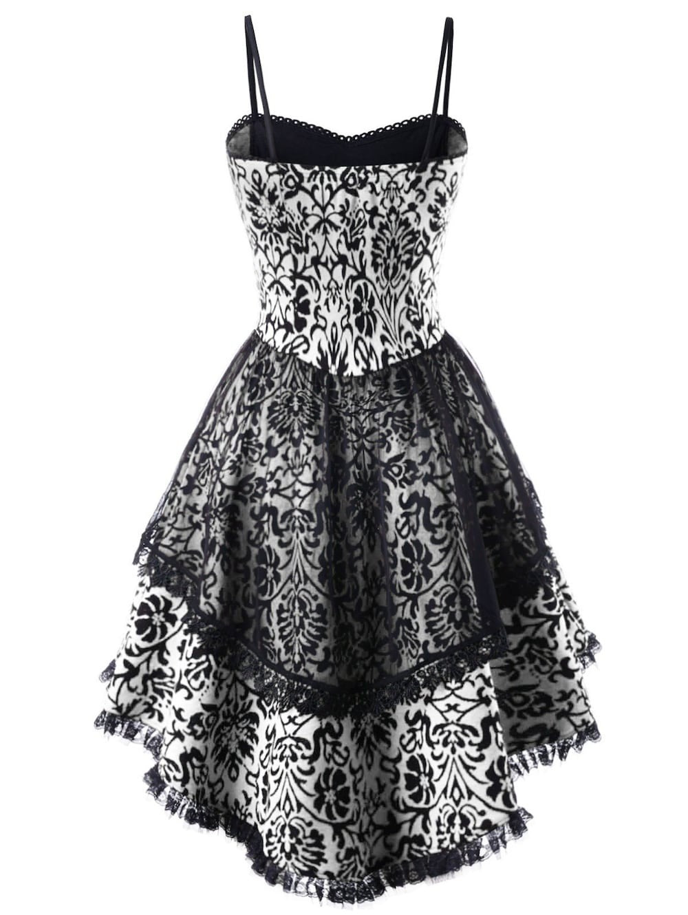 Europe and the United States Christmas halter skirt retro halter lace hook flower bandage irregular dress spot