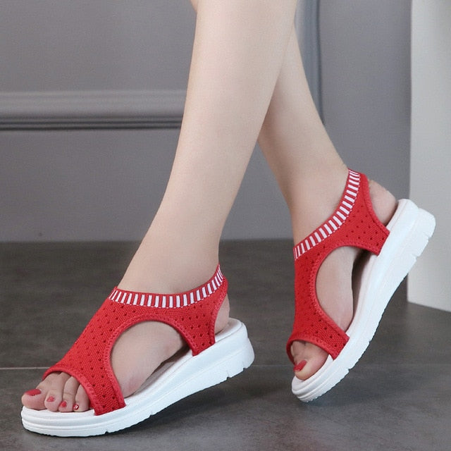 Platform Sandals Shoes Woman Female Zapatos De Mujer Sandalia Women Harajuku Elastic Sandalias Mujer
