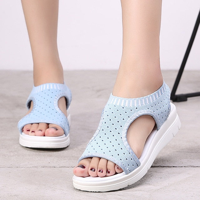 Platform Sandals Shoes Woman Female Zapatos De Mujer Sandalia Women Harajuku Elastic Sandalias Mujer