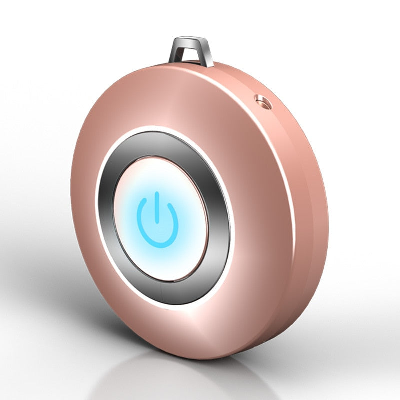 Wearable Air Purifier Necklace Mini Portable USB Air Cleaner Negative Ion Generator Low Noise Air Freshener