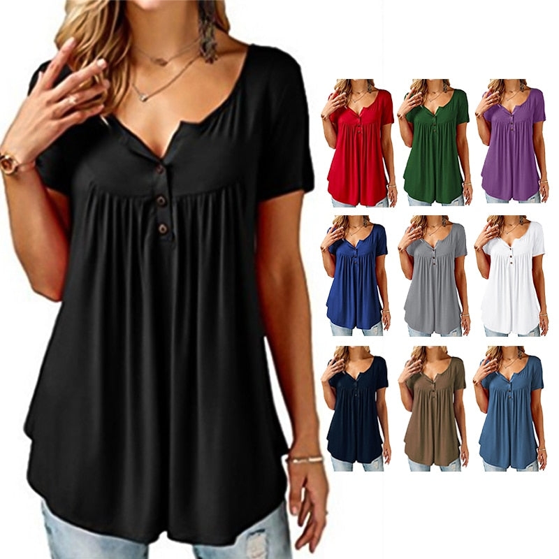 Fashion Casual Tshirt Women Elegant T Shirt Plus Size Harajuku Tops T-Shirt Summer Haut Femme Camisetas Mujer Tee Shirt Short