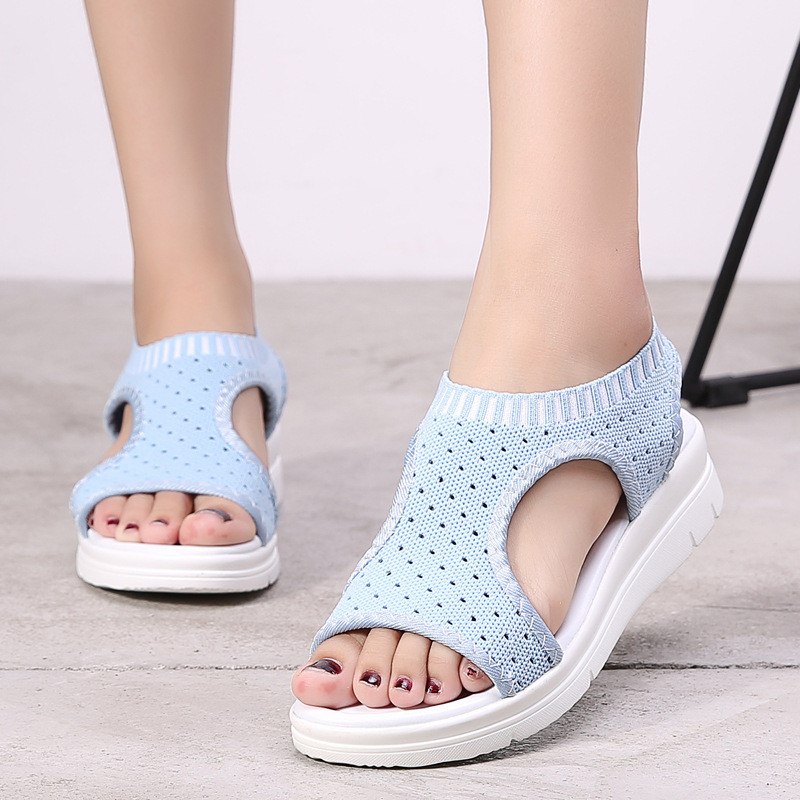 Platform Sandals Shoes Woman Female Zapatos De Mujer Sandalia Women Harajuku Elastic Sandalias Mujer