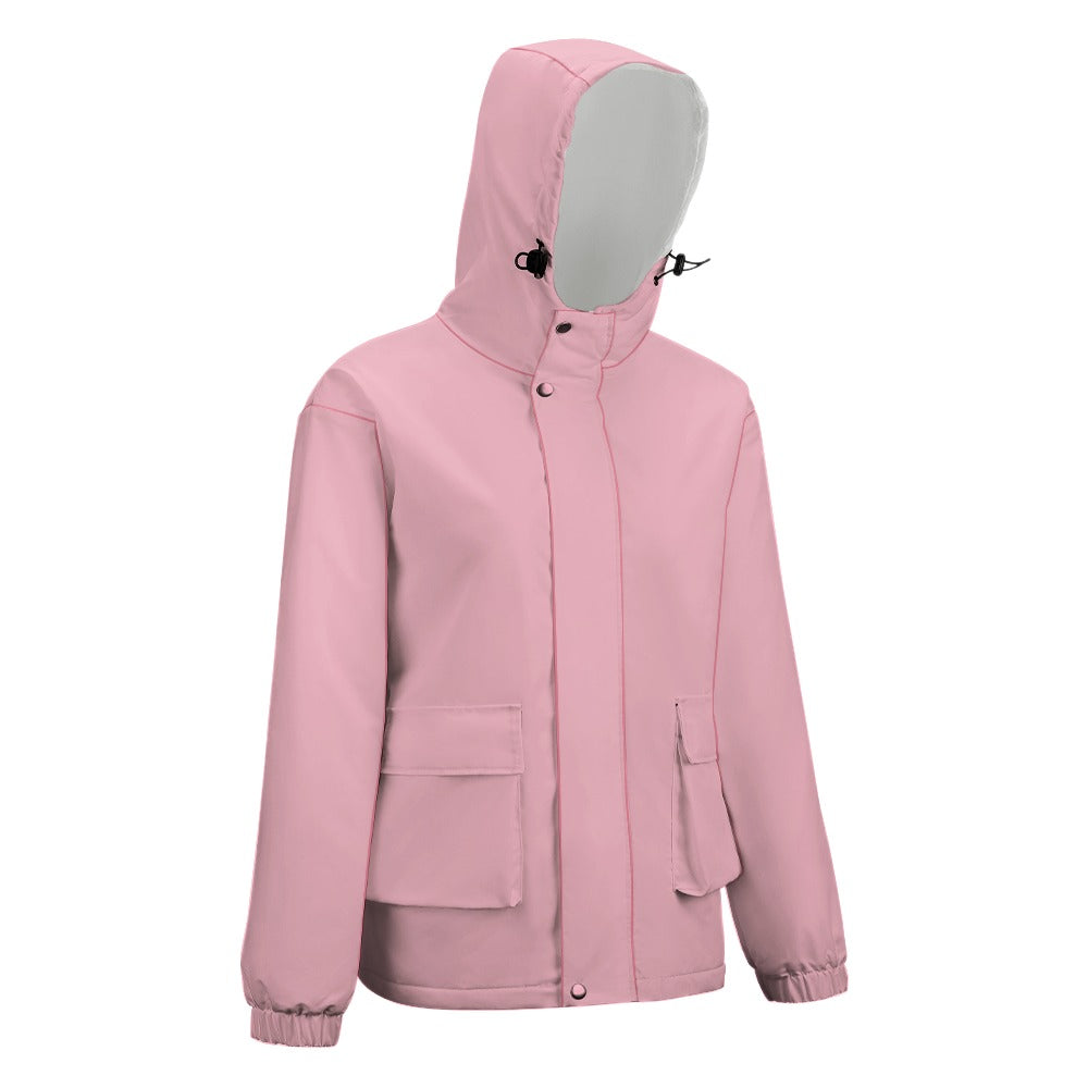 Women's Fleece Zipper Cropped Jacket