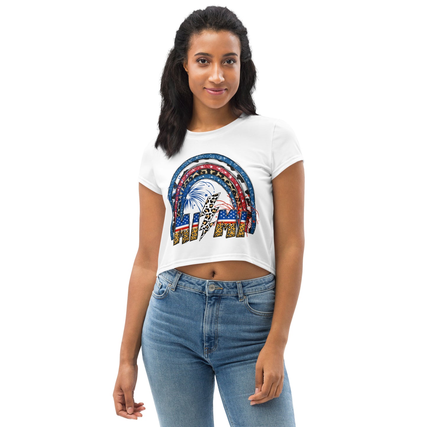 All-Over Print Crop Tee
