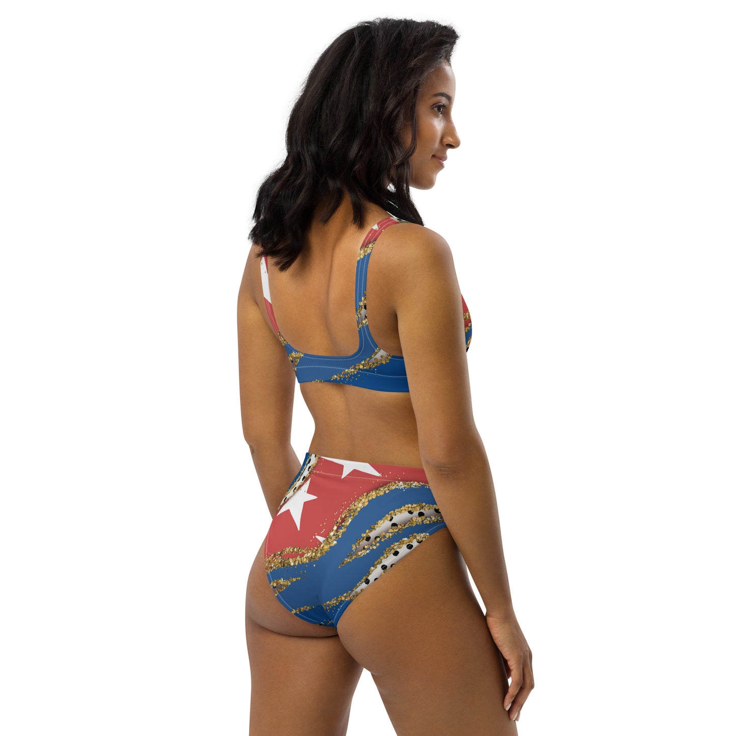 Recycled high-waisted bikini