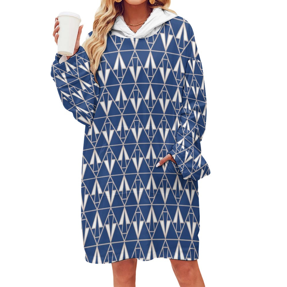Women's Adult Hooded Blanket Shirt