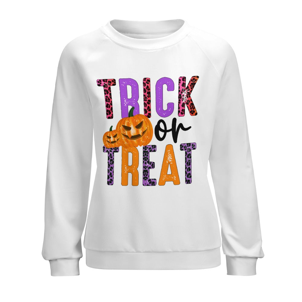 Raglan round neck sweater