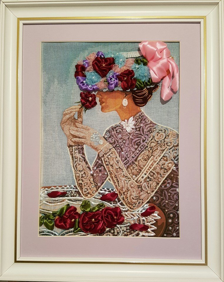 Broderie cu panglica ( 3D )