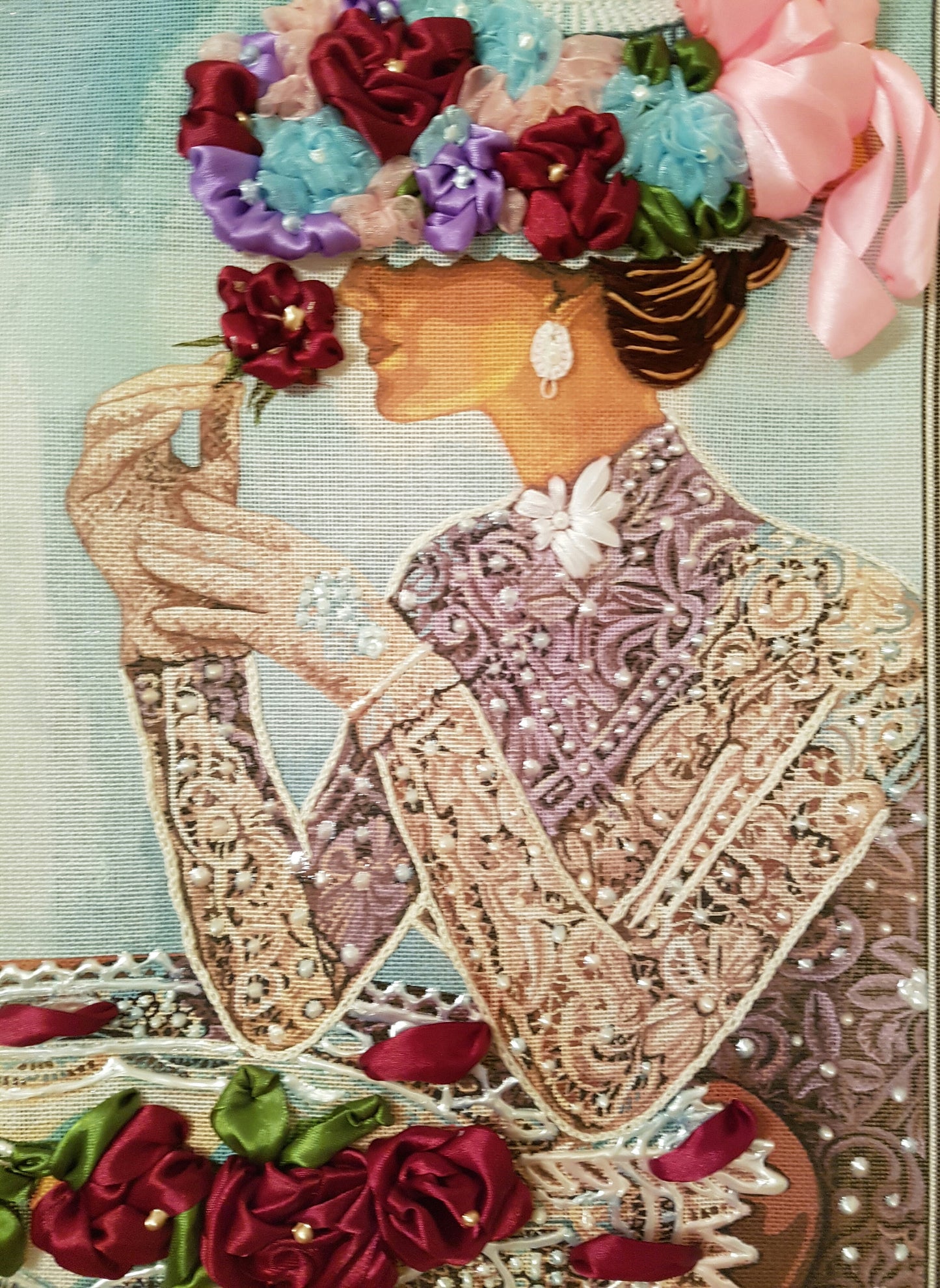 Broderie cu panglica ( 3D )
