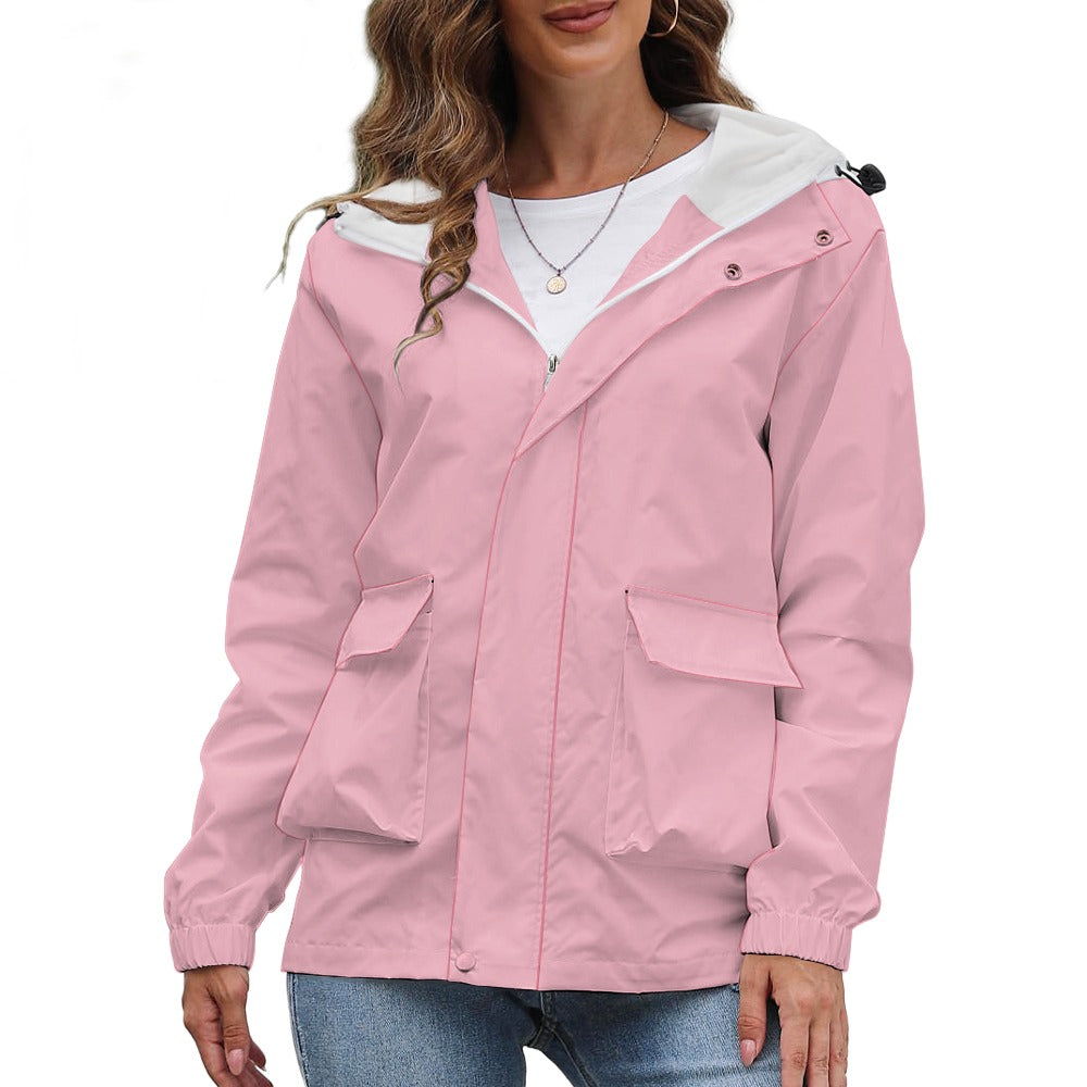 Women's Fleece Zipper Cropped Jacket