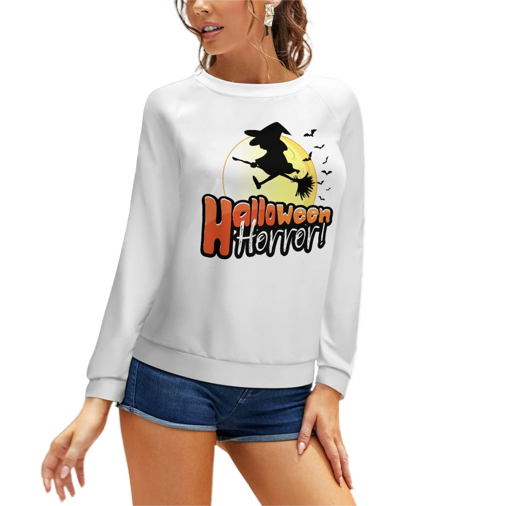 Raglan round neck sweater