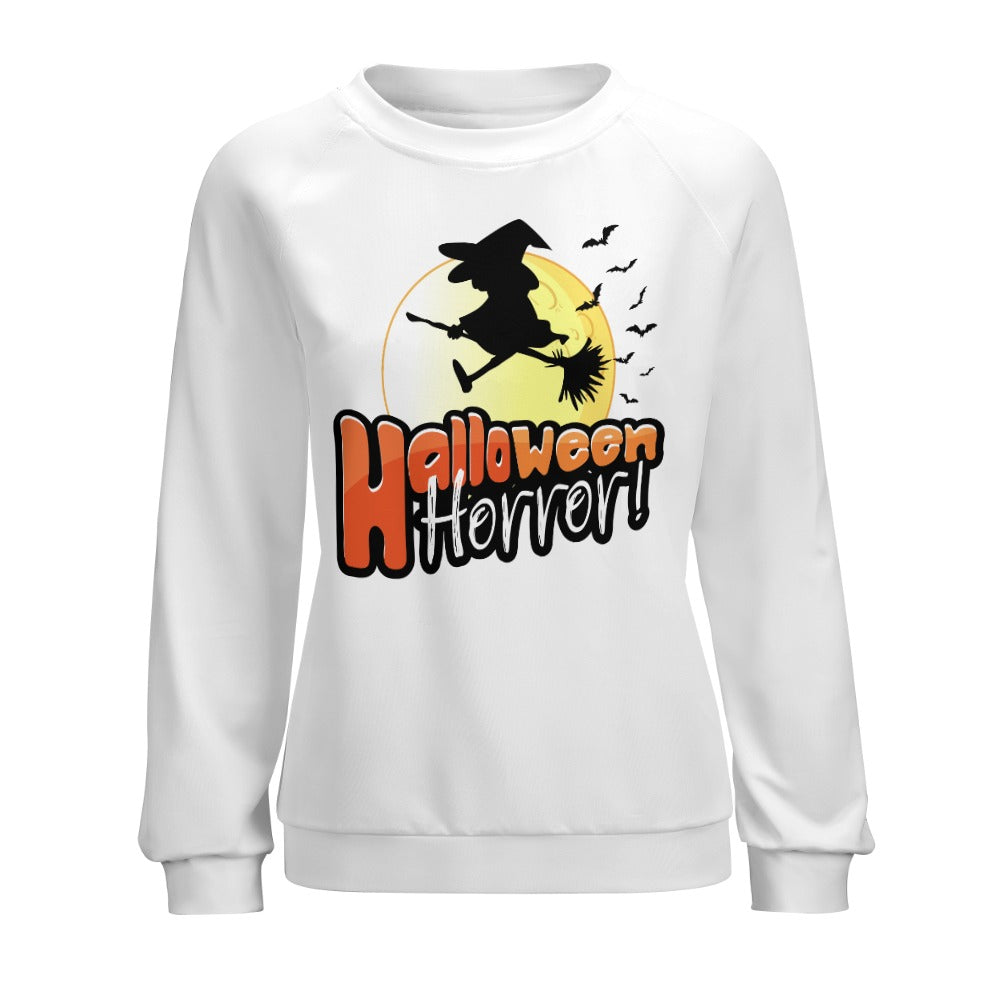 Raglan round neck sweater