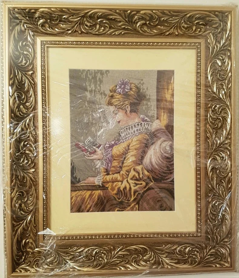Goblen - Doamna cu cartea