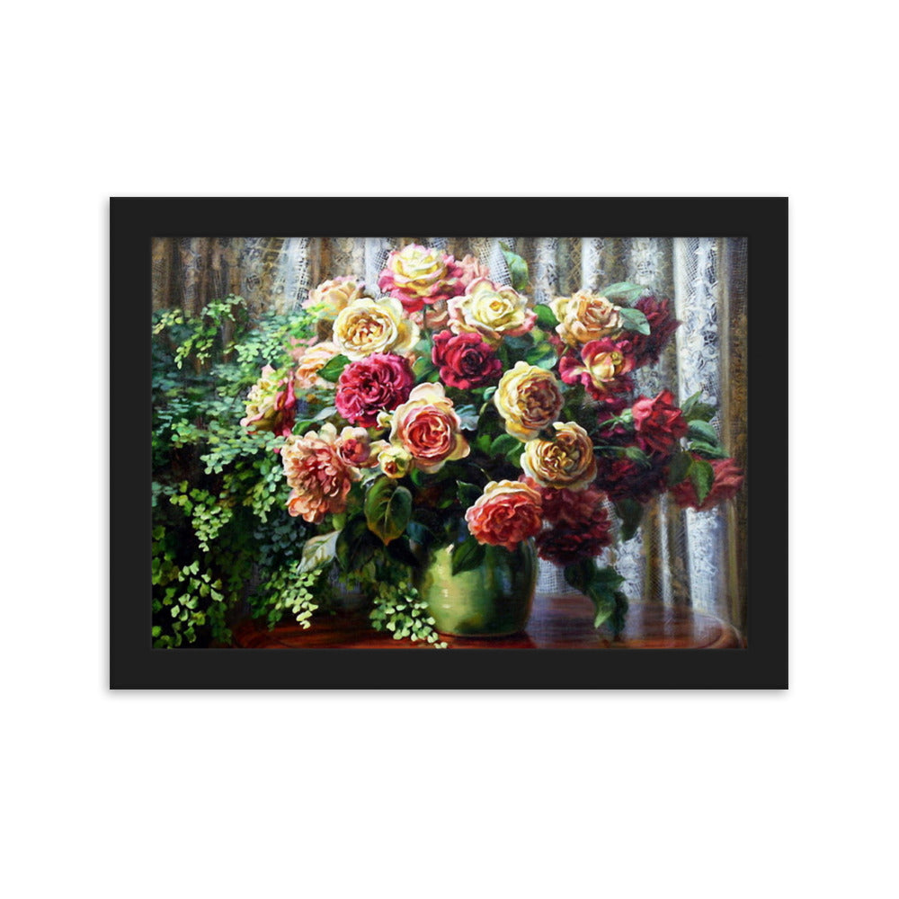 Framed matte paper poster