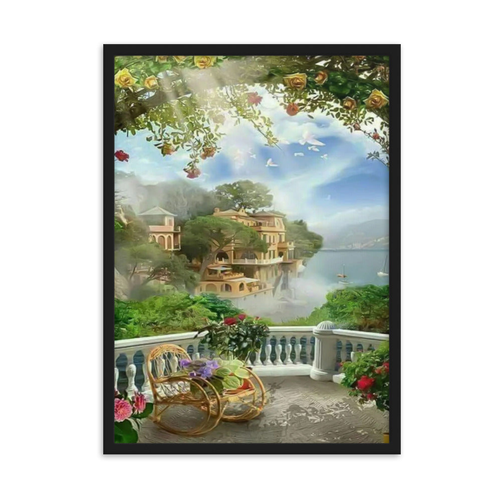 Framed matte paper poster