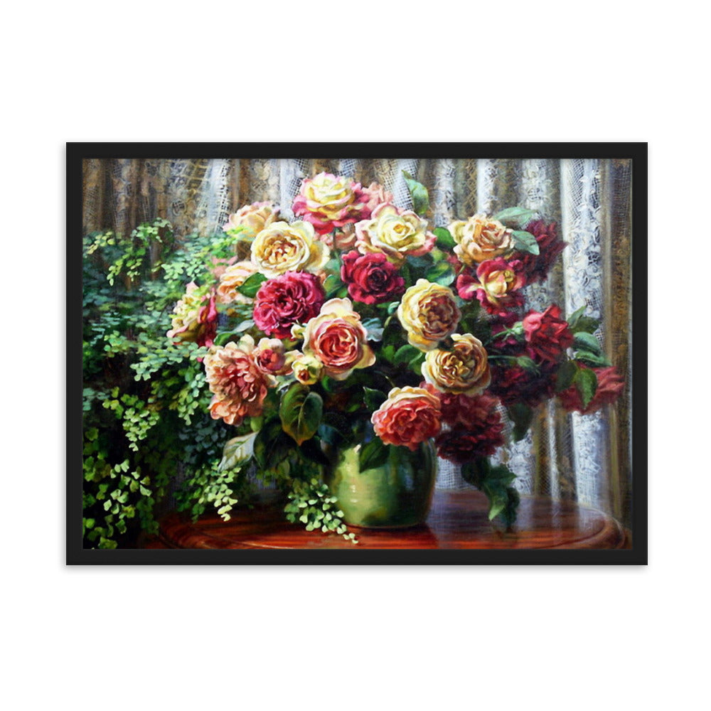 Framed matte paper poster