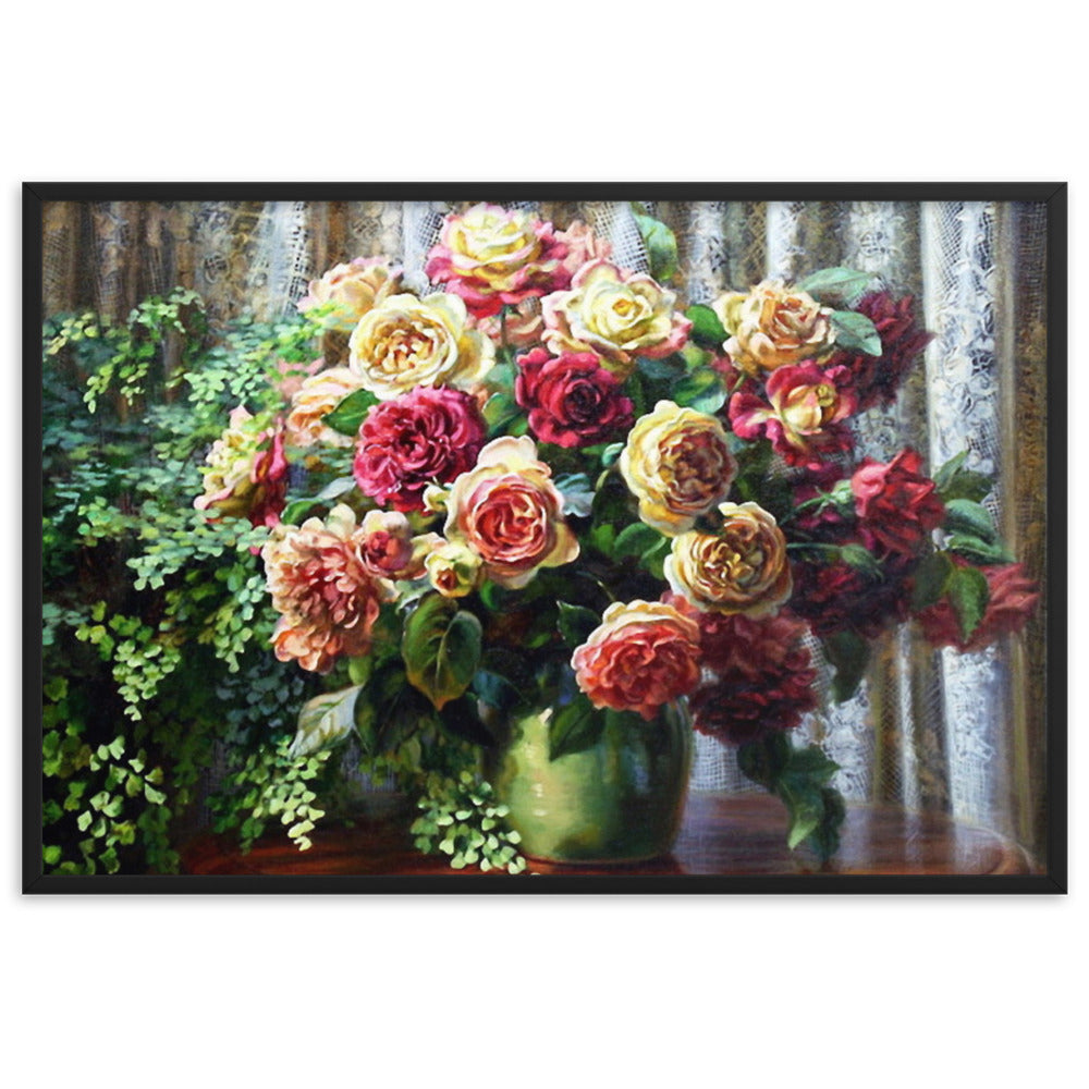 Framed matte paper poster