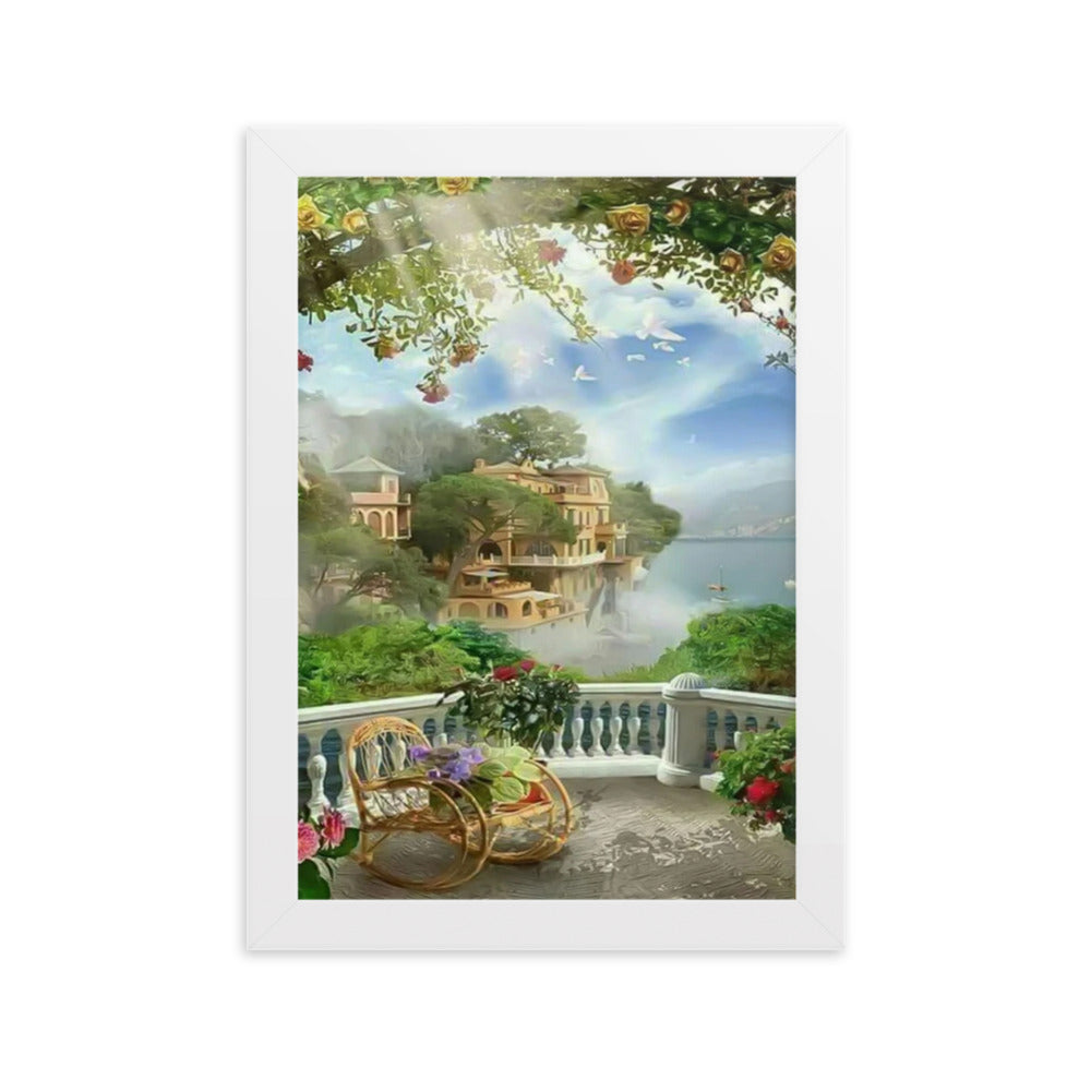Framed matte paper poster