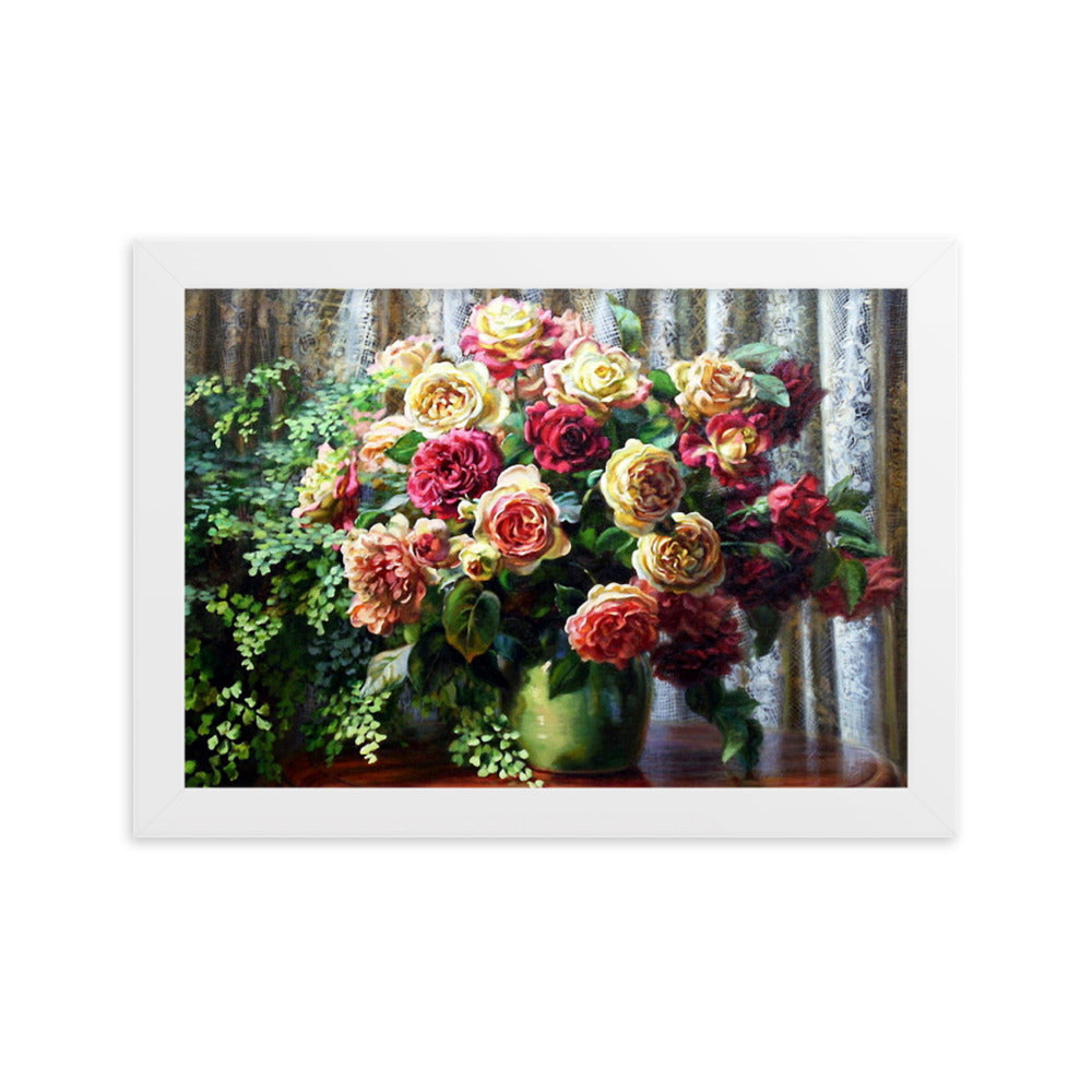 Framed matte paper poster