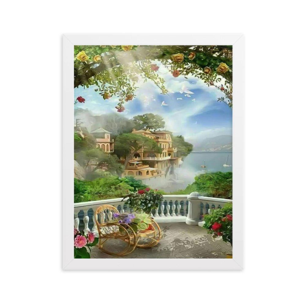 Framed matte paper poster