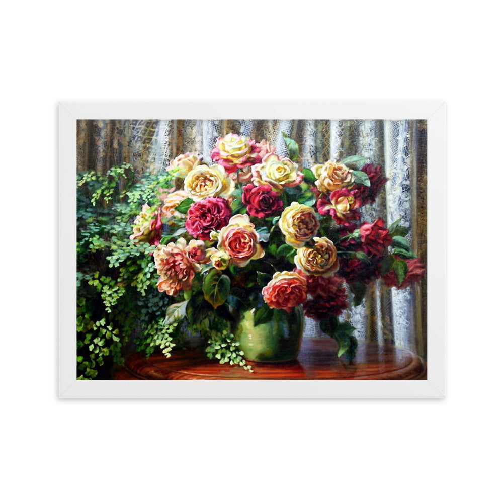 Framed matte paper poster