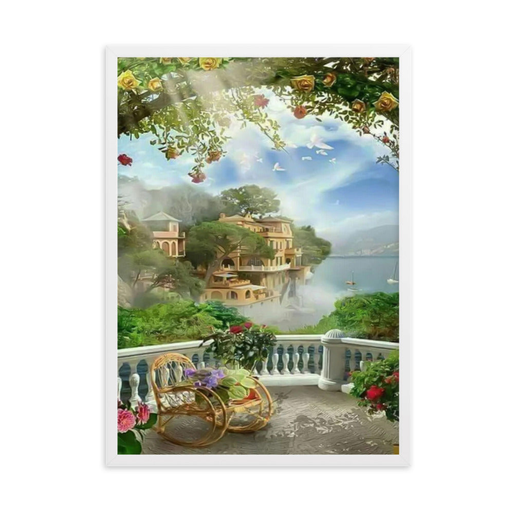 Framed matte paper poster