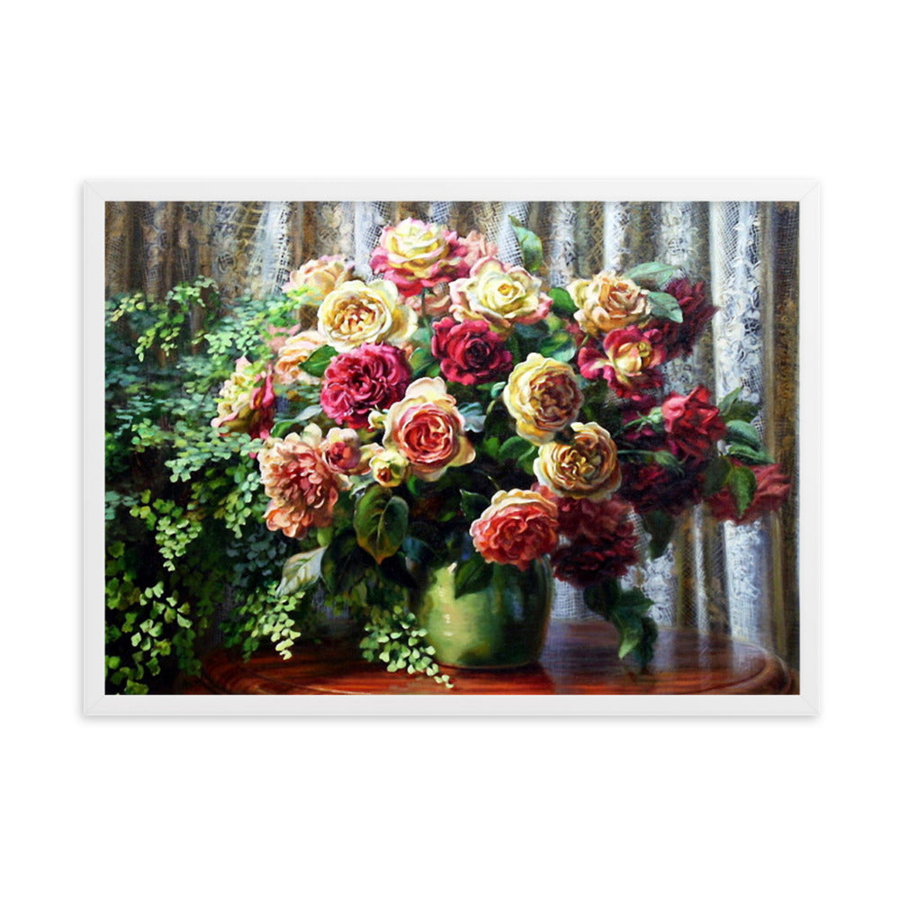 Framed matte paper poster
