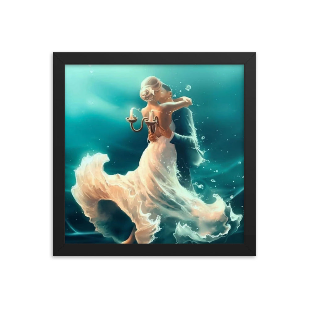 Framed poster