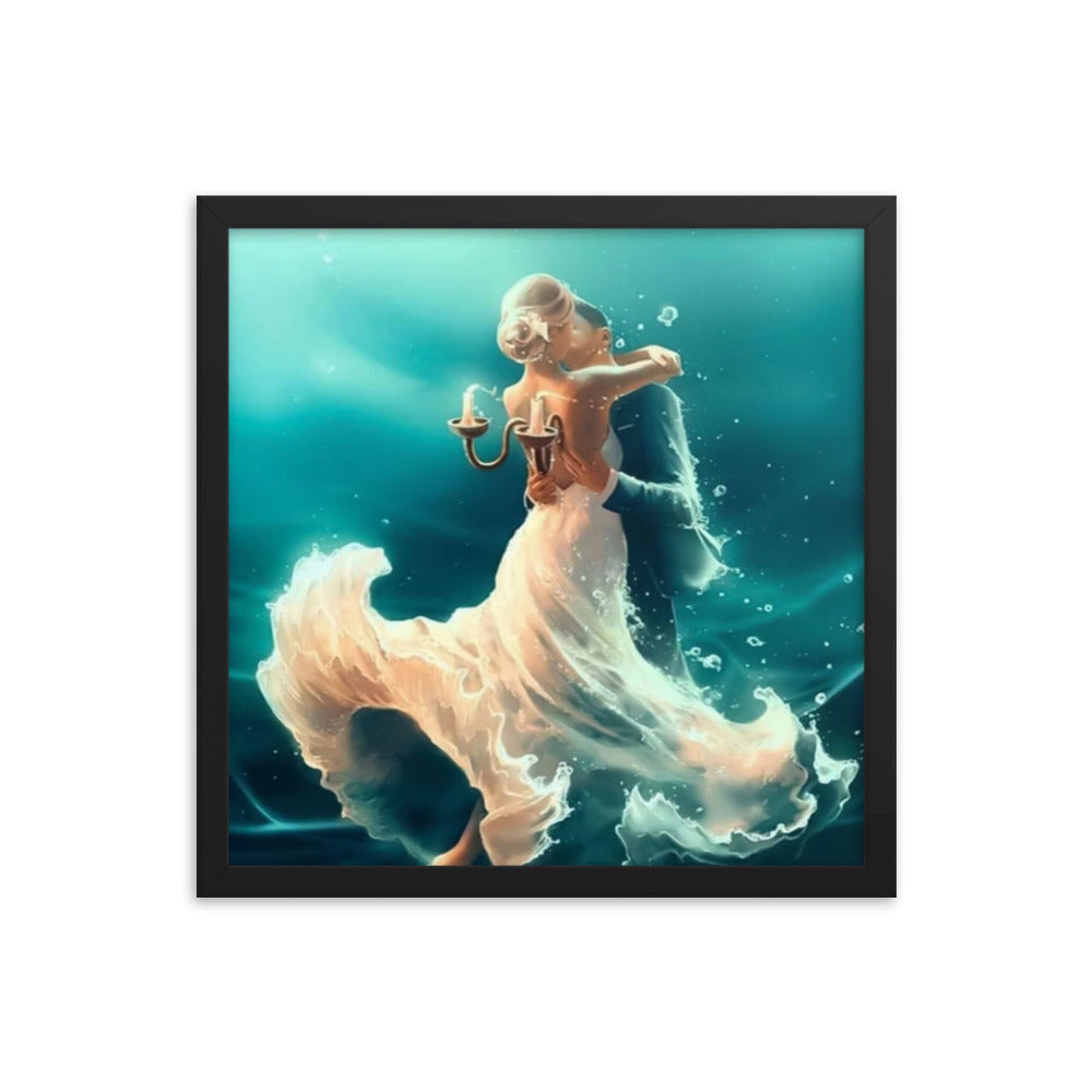 Framed poster