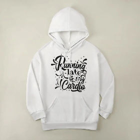 Drop-Shoulder Sleeve Hooded Sweater (Multi-image design)