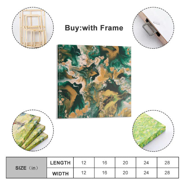 High Quality Square Canvas Frameless Decorative Painting