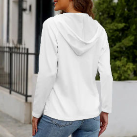 QH Button Hooded Sweater-(Single Picture Multi-Piece Optional)