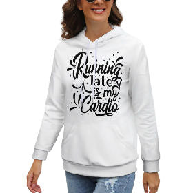 Drop-Shoulder Sleeve Hooded Sweater (Multi-image design)