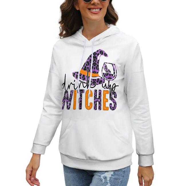 Drop-Shoulder Sleeve Hooded Sweater (Multi-image design)