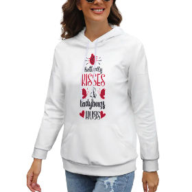 Drop-Shoulder Sleeve Hooded Sweater (Multi-image design)