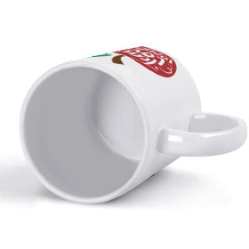 White mug (double-sided printing / pattern symmetry)