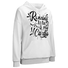 Drop-Shoulder Sleeve Hooded Sweater (Multi-image design)