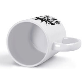 White mug (double-sided printing / pattern symmetry)