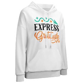 Drop-Shoulder Sleeve Hooded Sweater (Multi-image design)