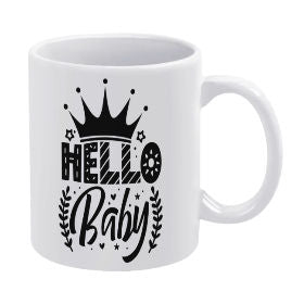 White mug (double-sided printing / pattern symmetry)