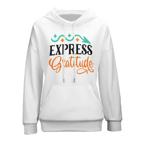 Drop-Shoulder Sleeve Hooded Sweater (Multi-image design)