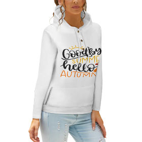 QH Button Hooded Sweater-(Single Picture Multi-Piece Optional)